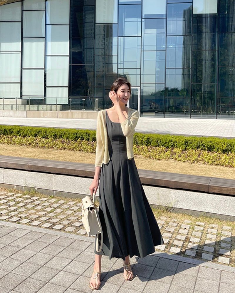 U NECK DRESS