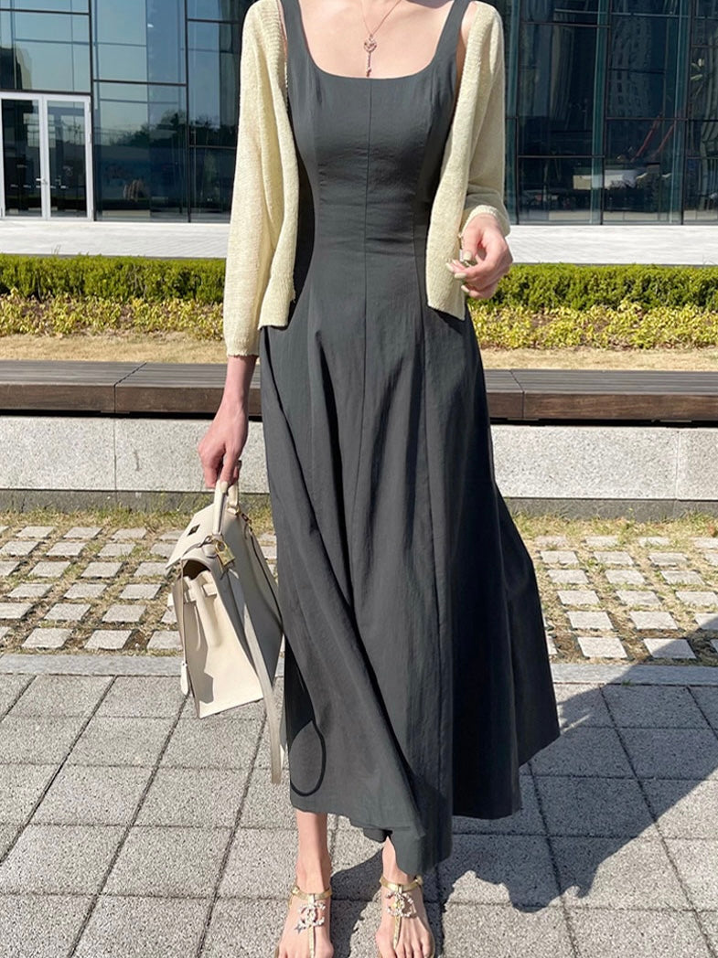 U NECK DRESS