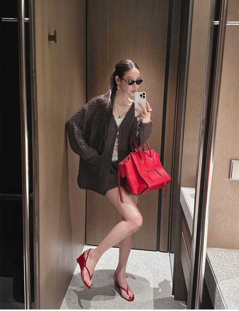 cardigan + shorts set