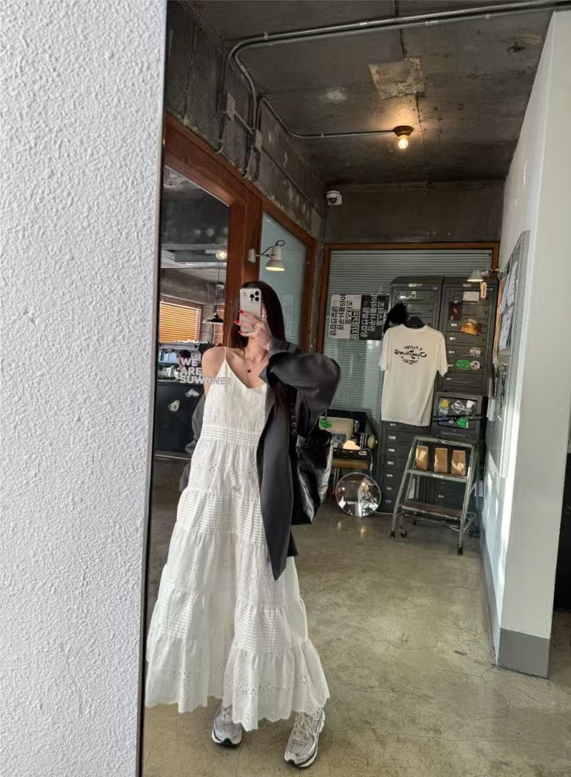 LACE LONG DRESS