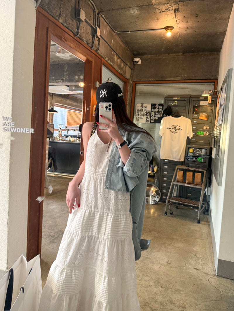 LACE LONG DRESS