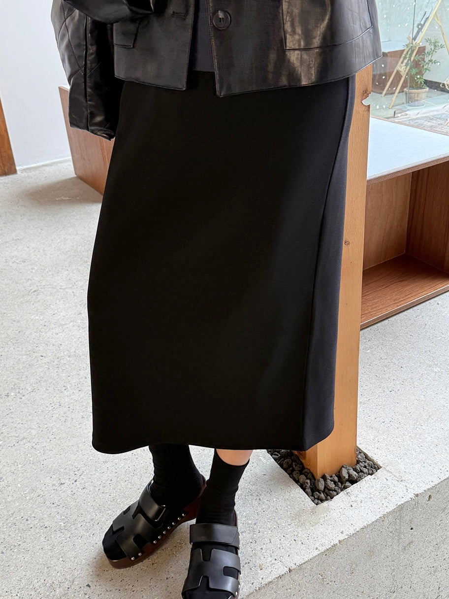Elastic Waistband Skirt