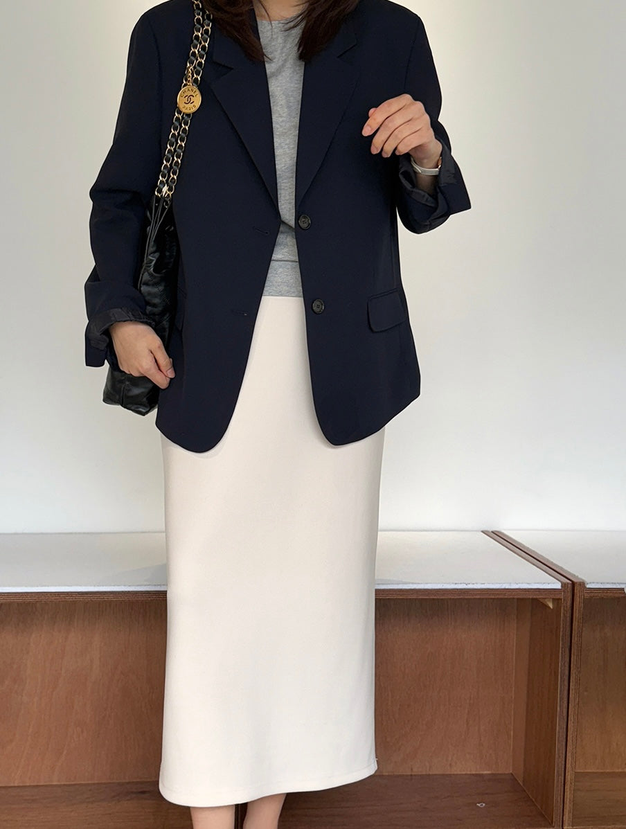 Elastic Waistband Skirt