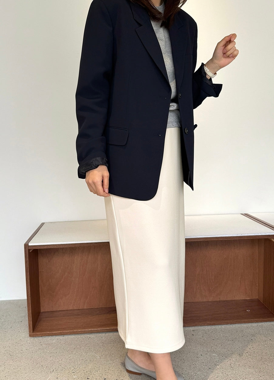 Elastic Waistband Skirt