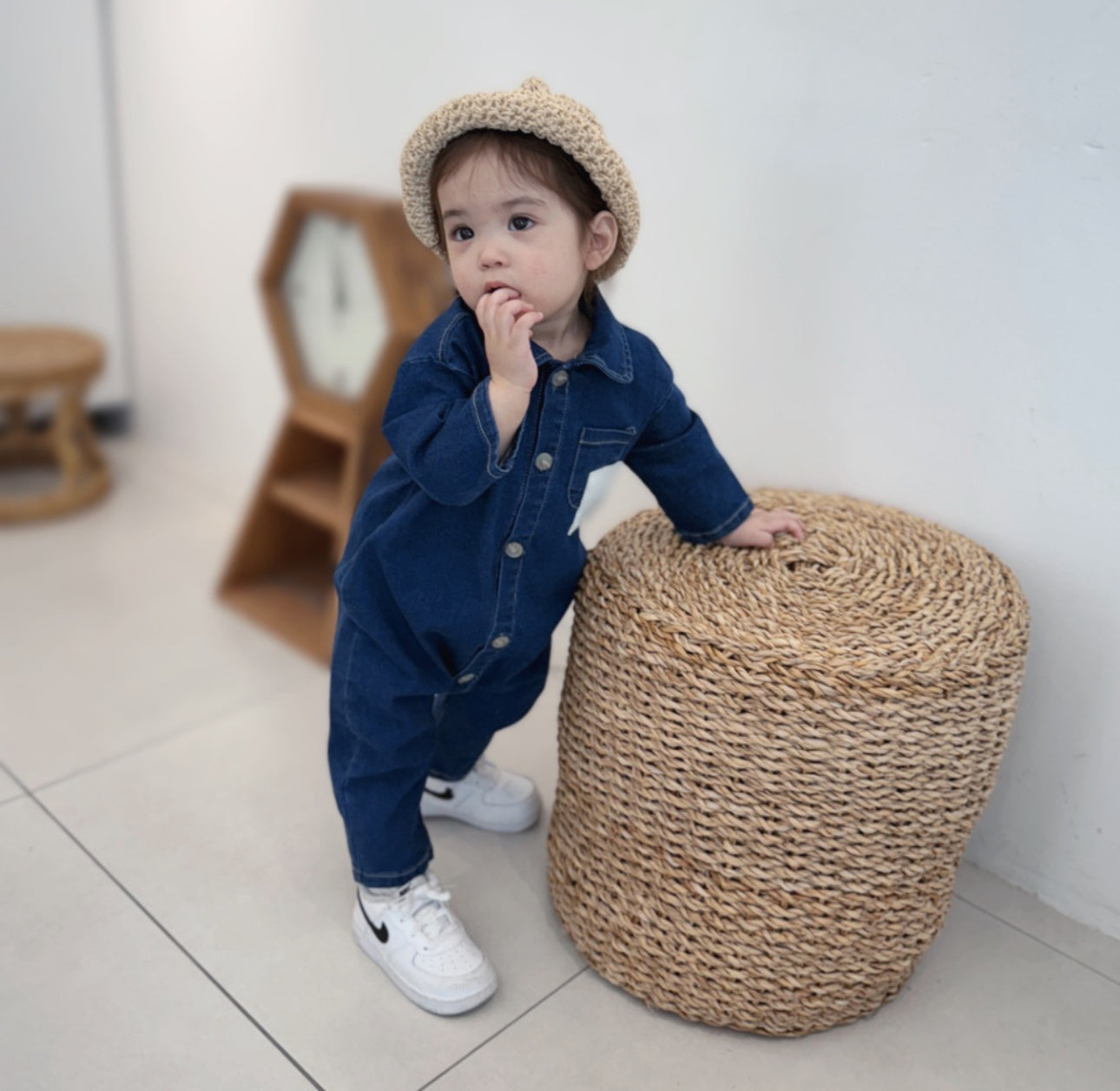 [Baby] Denim Babysuit