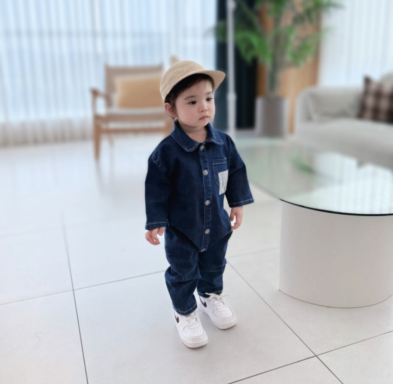 [Baby] Denim Babysuit