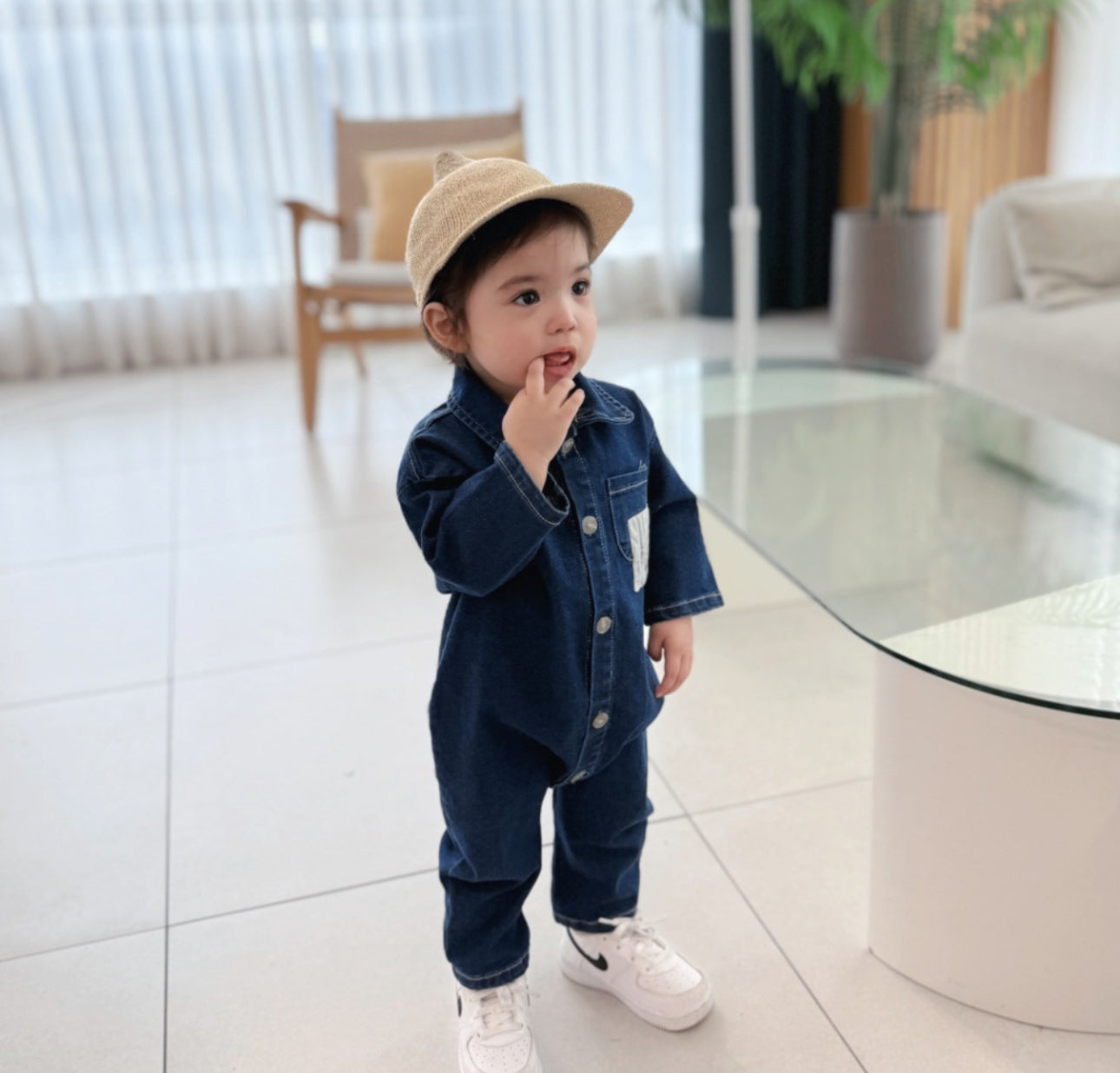 [Baby] Denim Babysuit