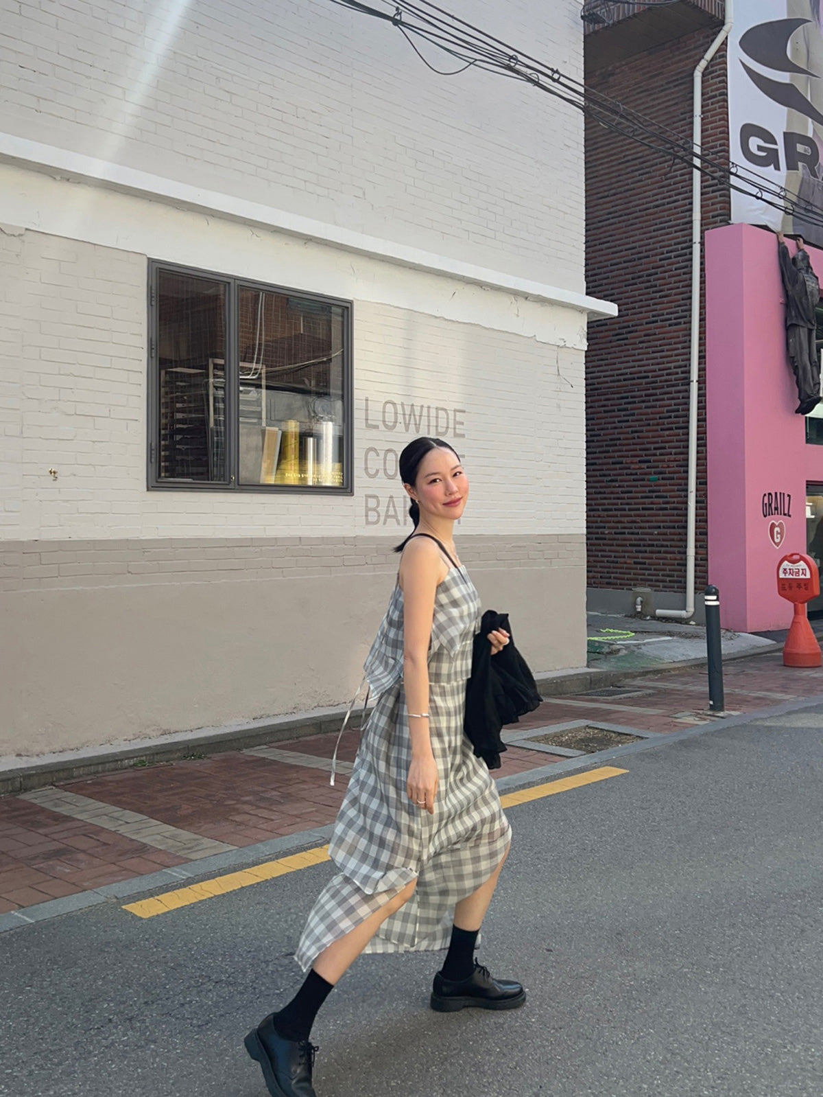 CHECK LONG DRESS