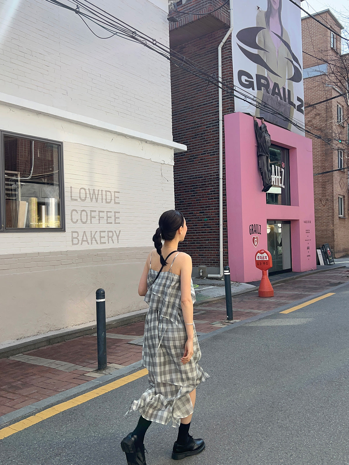 CHECK LONG DRESS