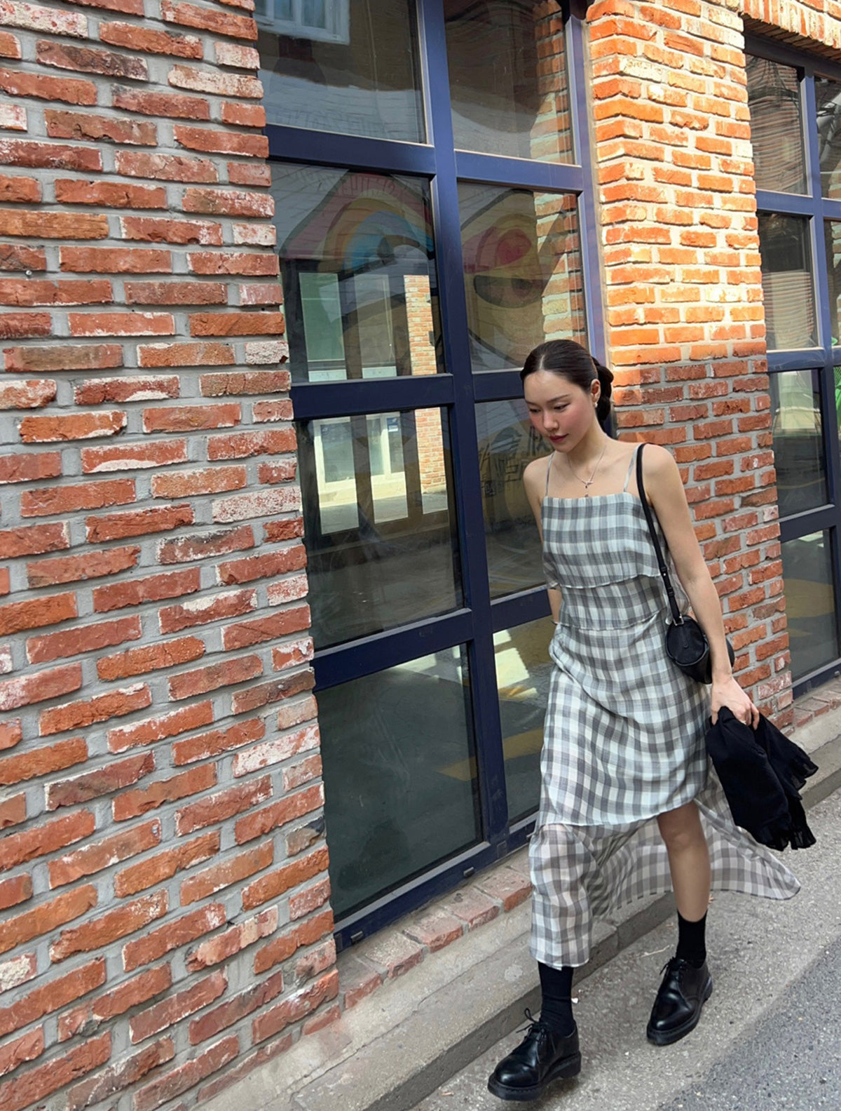 CHECK LONG DRESS