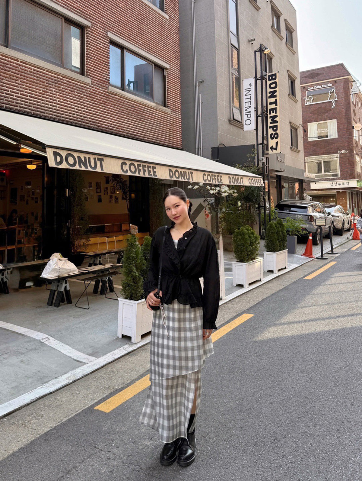 CHECK LONG DRESS