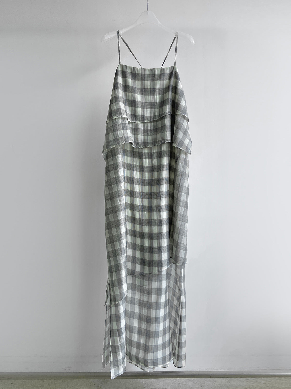 CHECK LONG DRESS