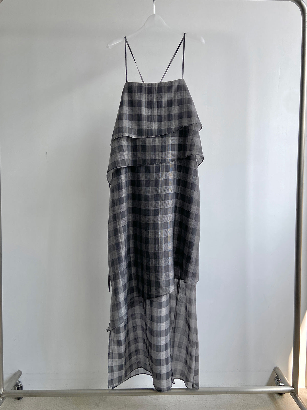 CHECK LONG DRESS