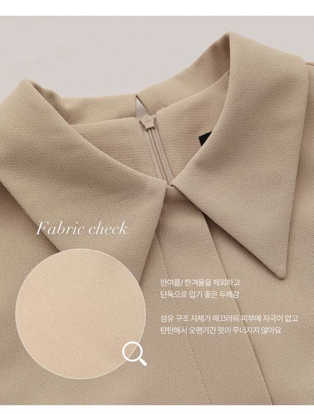 Cropped Collar Dress