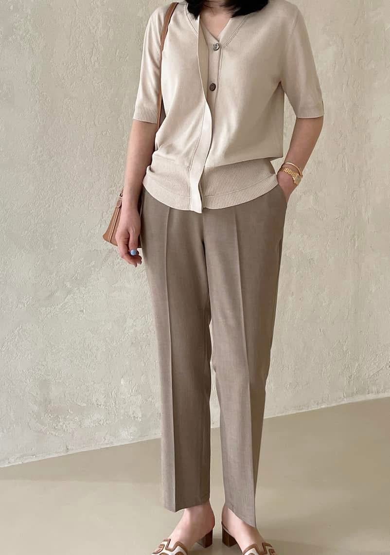 Linen Elasticband Pants