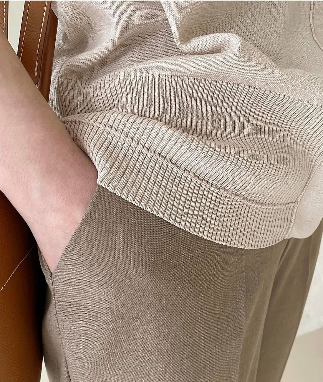 Linen Elasticband Pants