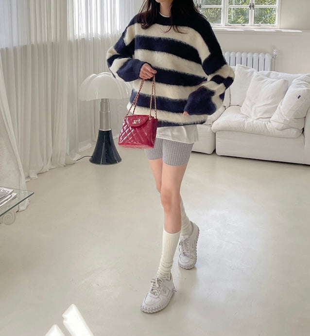 WOOL KNITWEAR (NAVY)