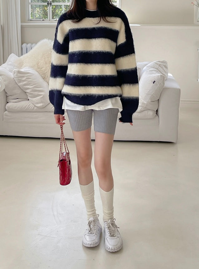 WOOL KNITWEAR (NAVY)