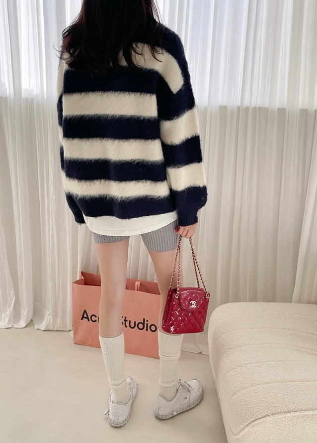 WOOL KNITWEAR (NAVY)