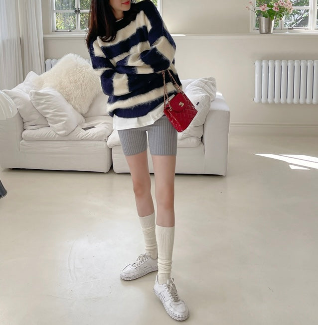WOOL KNITWEAR (NAVY)
