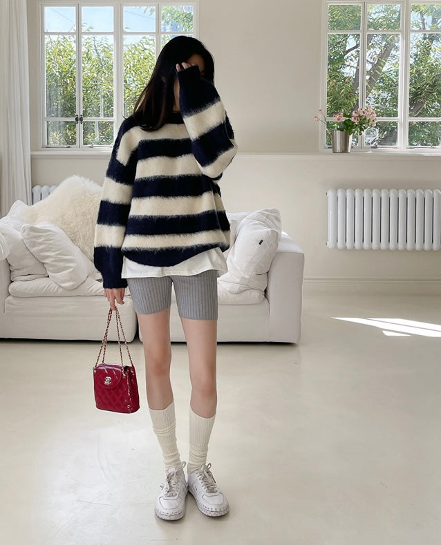 WOOL KNITWEAR (NAVY)