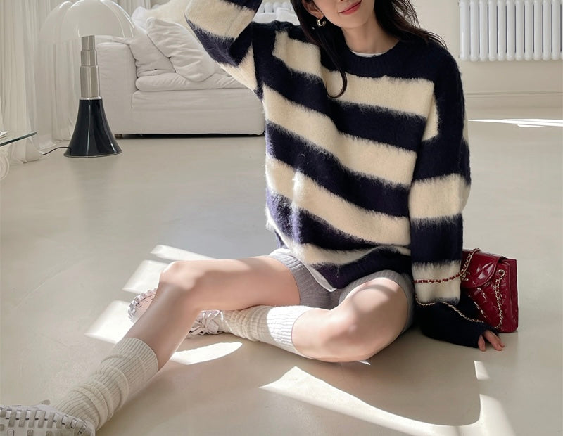 WOOL KNITWEAR (NAVY)