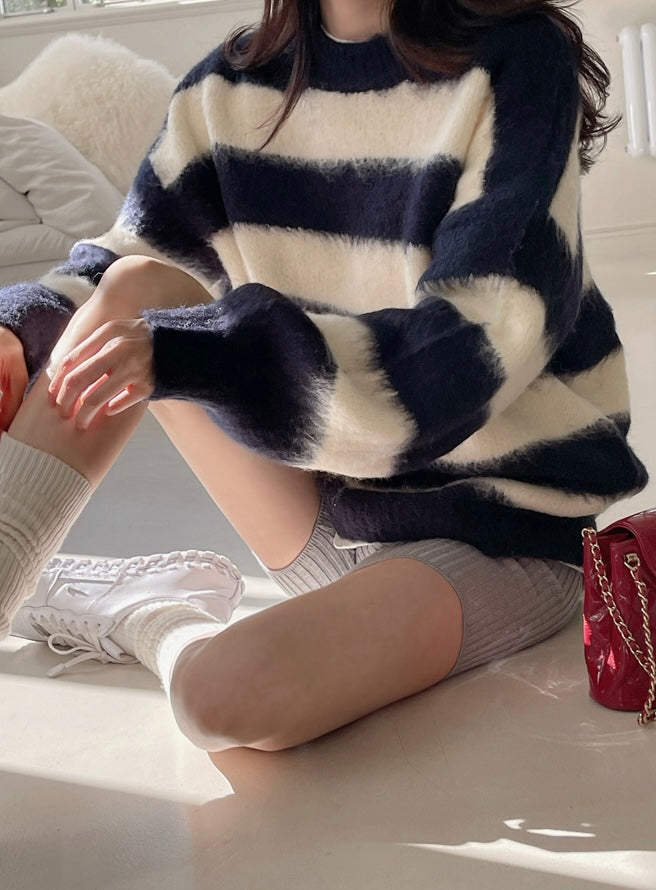 WOOL KNITWEAR (NAVY)