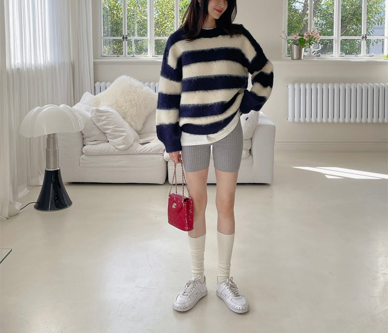WOOL KNITWEAR (NAVY)