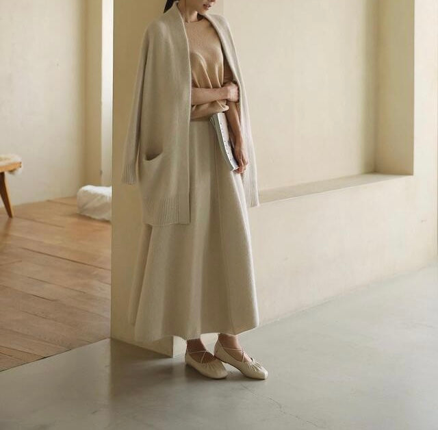 WOOL LONG CARDIGAN