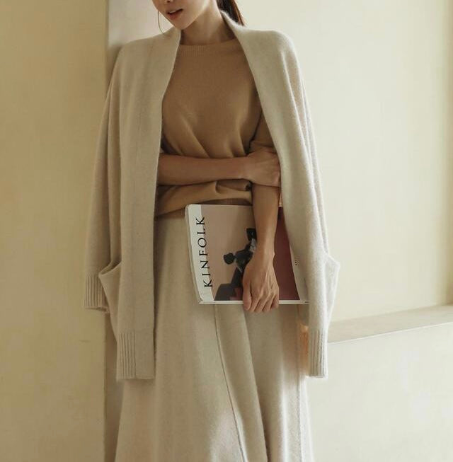 WOOL LONG CARDIGAN