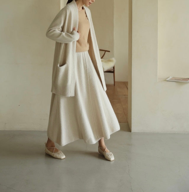 WOOL LONG CARDIGAN