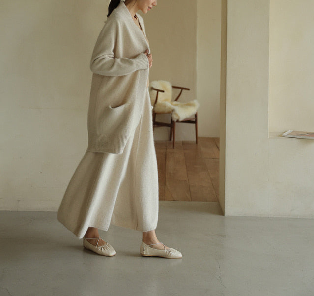 WOOL LONG CARDIGAN