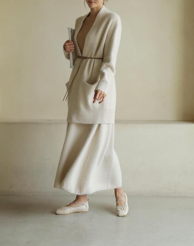 WOOL LONG CARDIGAN