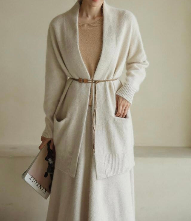 WOOL LONG CARDIGAN
