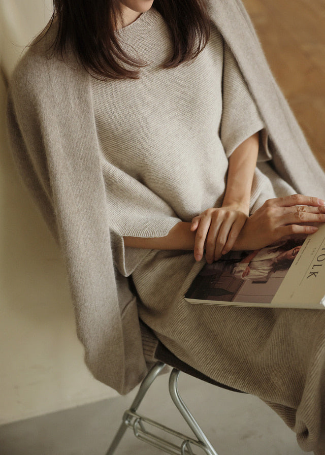 WOOL LONG CARDIGAN
