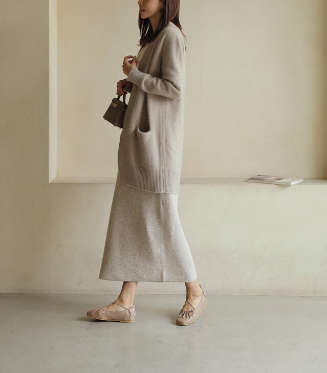 WOOL LONG CARDIGAN