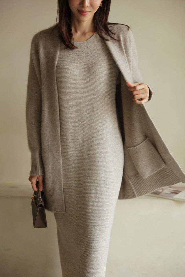 WOOL LONG CARDIGAN