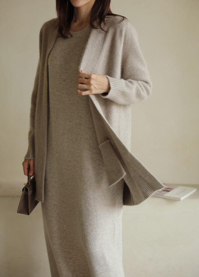 WOOL LONG CARDIGAN