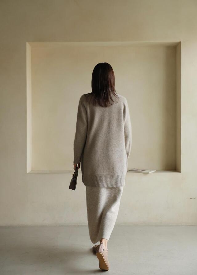 WOOL LONG CARDIGAN