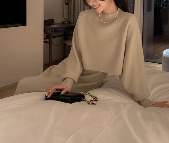 KNIT SET DRESS