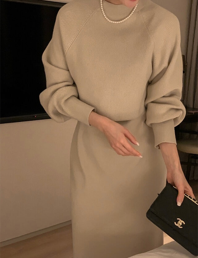 KNIT SET DRESS