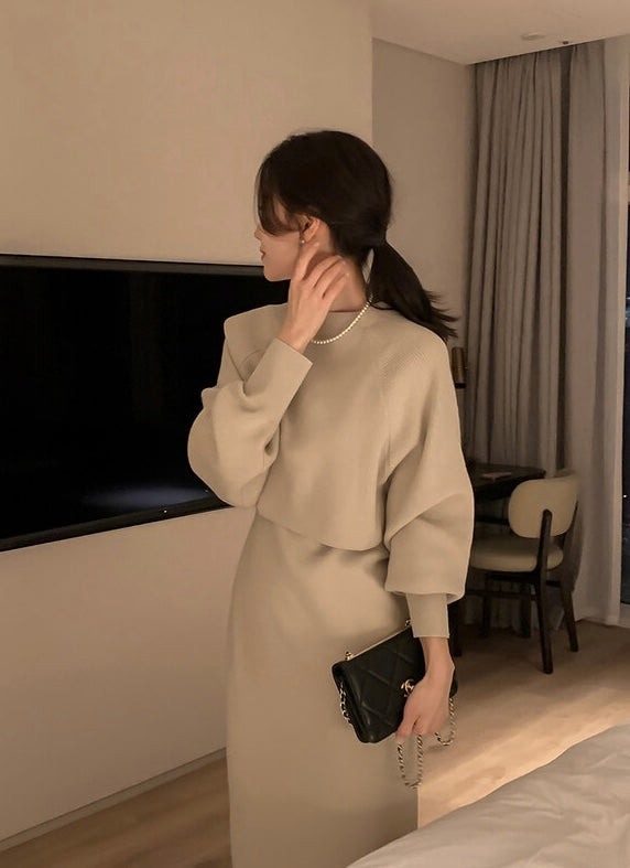 KNIT SET DRESS