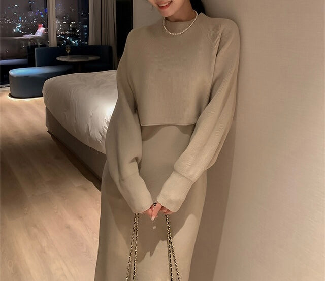 KNIT SET DRESS