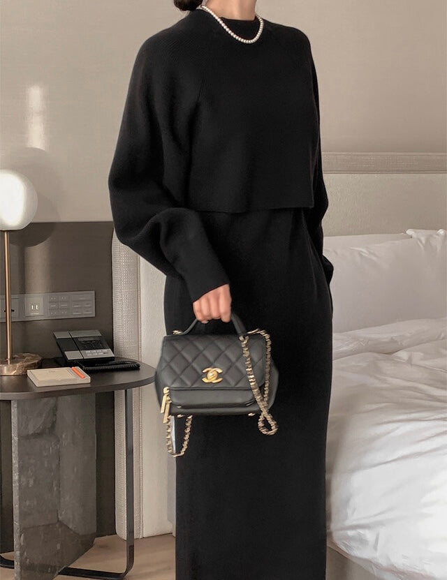 KNIT SET DRESS