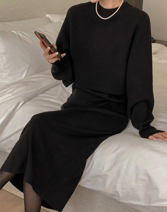 KNIT SET DRESS