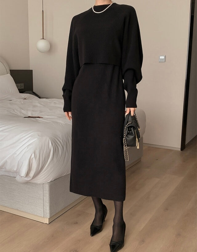 KNIT SET DRESS