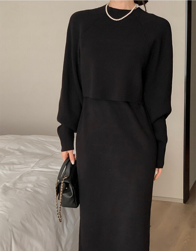 KNIT SET DRESS