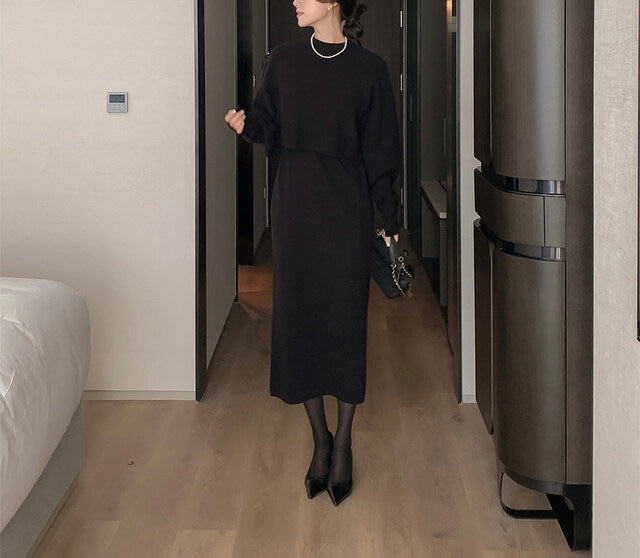 KNIT SET DRESS