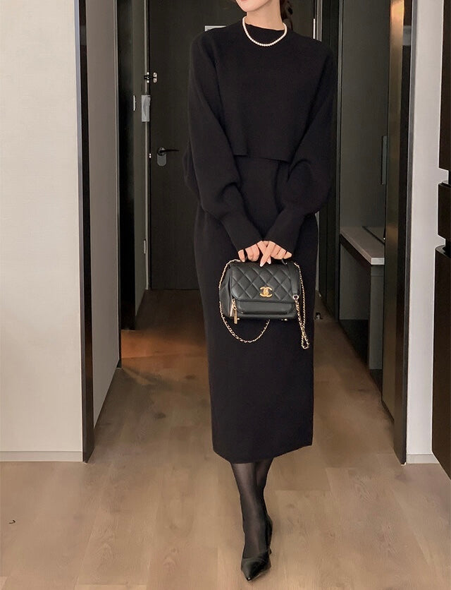 KNIT SET DRESS