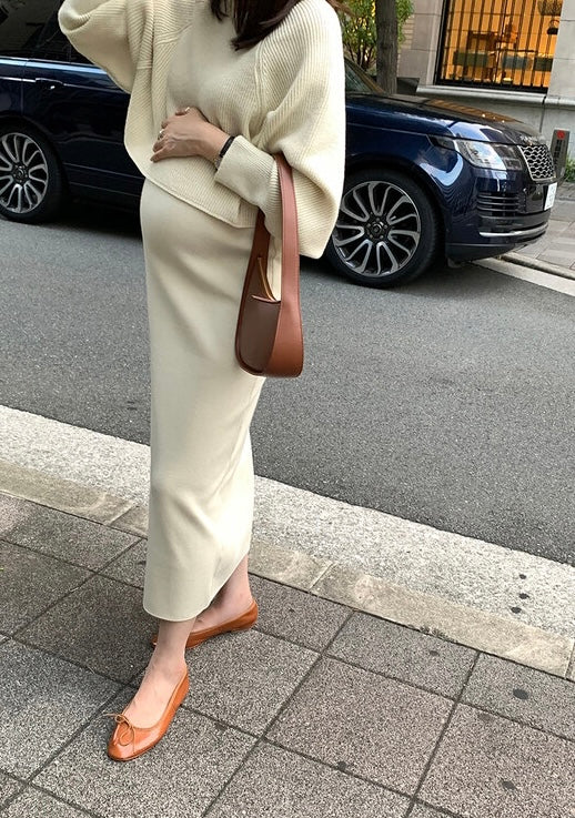 KNIT SET DRESS